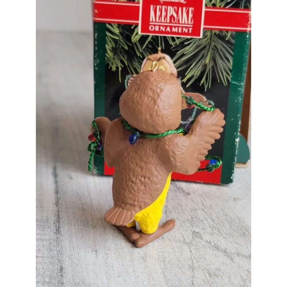 Hallmark owl vintage bird string light‎ ornament Xmas